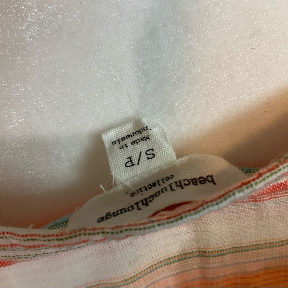 Beachlunchlounge Women's Multicolored Linen & Cotton Blend Sleeveless Tunic Top - Picture 8 of 11